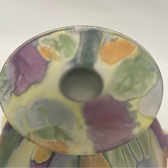 Vintage Rueven Nouveau Art Glass Pedestal Bowl - Picture 7 of 11